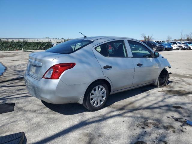 3N1CN7AP6EL845726 - 2014 NISSAN VERSA S SILVER photo 3