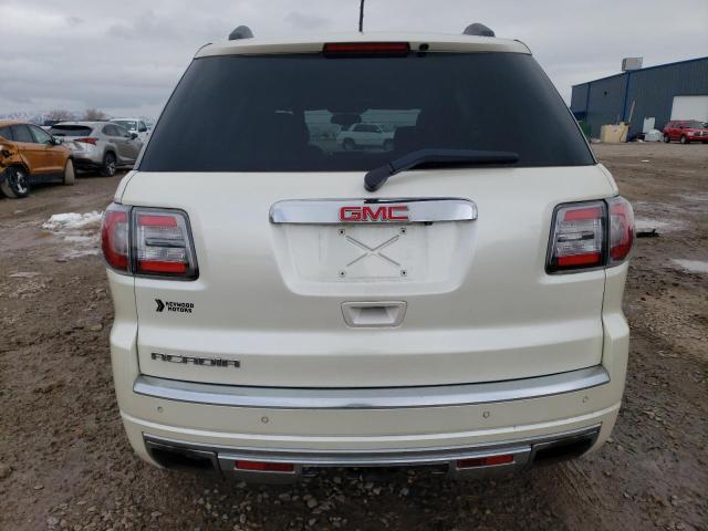 1GKKRTKD0DJ153627 - 2013 GMC ACADIA DENALI WHITE photo 6