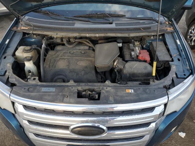 2FMDK3JC8BBB37352 - 2011 FORD EDGE SEL TEAL photo 12