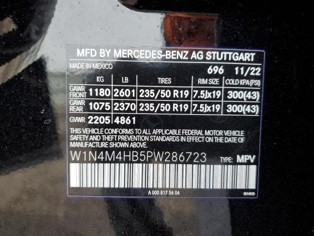 W1N4M4HB5PW286723 - 2023 MERCEDES-BENZ GLB 250 4MATIC BLACK photo 13