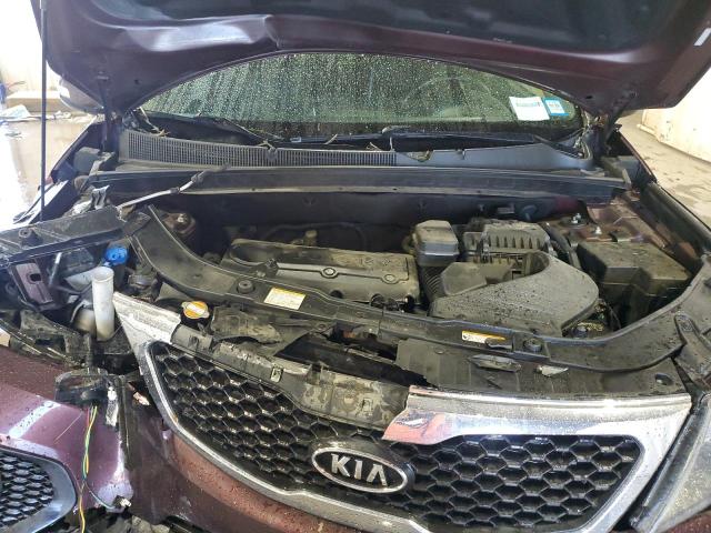 5XYKUCA13BG021783 - 2011 KIA SORENTO EX BURGUNDY photo 12