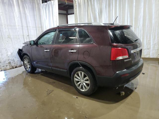 5XYKUCA13BG021783 - 2011 KIA SORENTO EX BURGUNDY photo 2