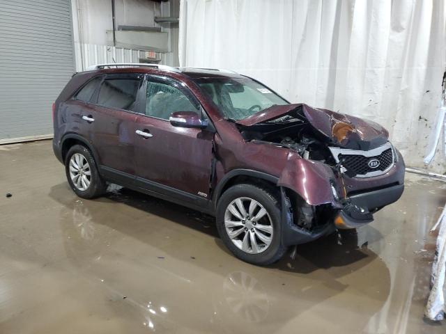 5XYKUCA13BG021783 - 2011 KIA SORENTO EX BURGUNDY photo 4