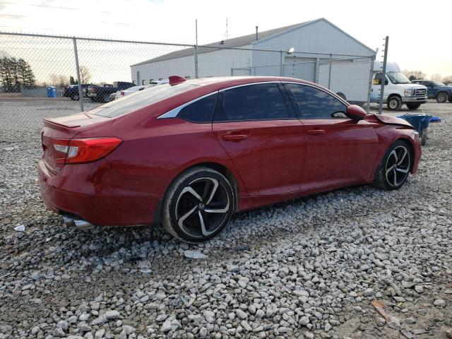 1HGCV2F30KA030495 - 2019 HONDA ACCORD SPORT RED photo 3