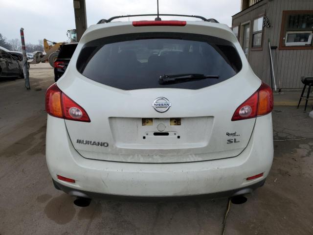 JN8AZ18U29W008364 - 2009 NISSAN MURANO S WHITE photo 6