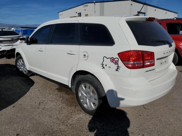 3C4PDCAB6ET258490 - 2014 DODGE JOURNEY SE WHITE photo 2