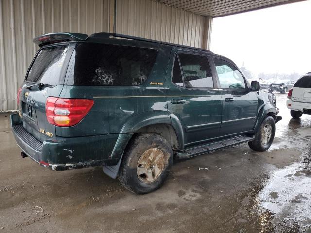 5TDBT48A31S030807 - 2001 TOYOTA SEQUOIA LIMITED GREEN photo 3