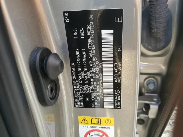 JTJYARBZ9K2144490 - 2019 LEXUS NX 300 BASE Gümüş foto 12