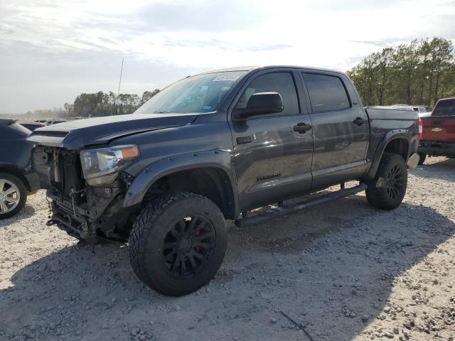 5TFDY5F14KX784409 - 2019 TOYOTA TUNDRA CREWMAX SR5 GRAY photo 1