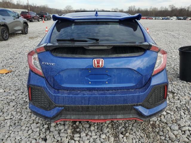 SHHFK7H61KU223589 - 2019 HONDA CIVIC EX BLUE photo 6