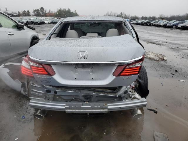 1HGCR3F02HA017451 - 2017 HONDA ACCORD EXL SILVER photo 6