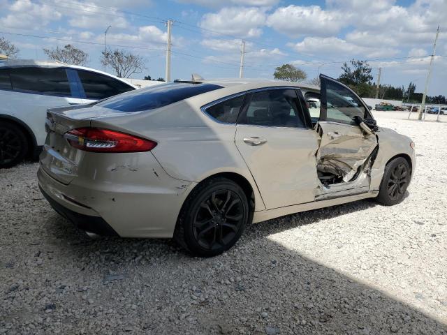 3FA6P0CD5KR238147 - 2019 FORD FUSION SEL BEIGE photo 3