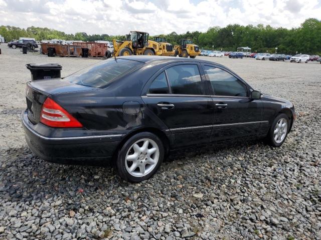 WDBRF61J43F299735 - 2003 MERCEDES-BENZ C 240 BLACK photo 3