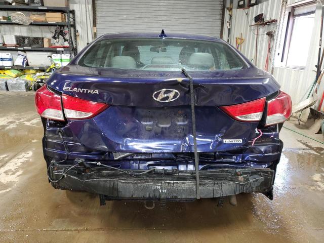 5NPDH4AE5DH162940 - 2013 HYUNDAI ELANTRA GLS BLUE photo 6