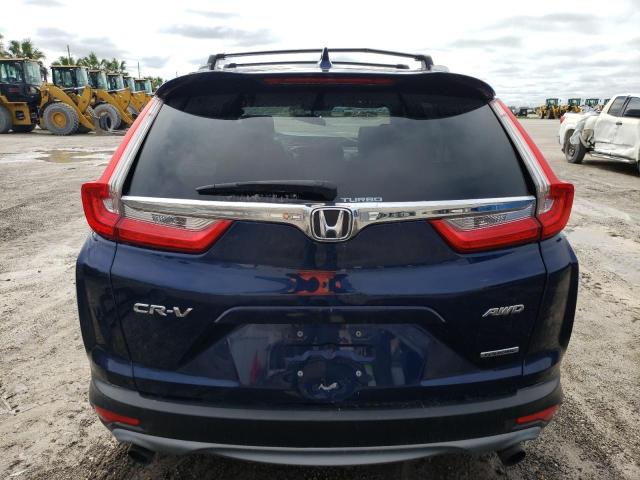 2HKRW2H9XJH104522 - 2018 HONDA CR-V TOURING BLUE photo 6