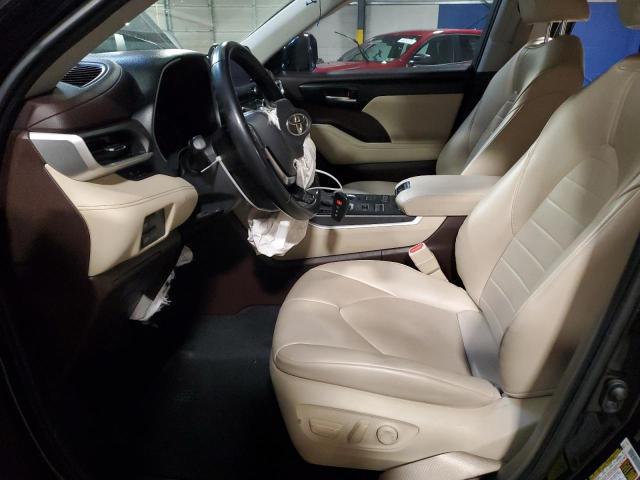 5TDHZRBH1MS085739 - 2021 TOYOTA HIGHLANDER XLE BLACK photo 7