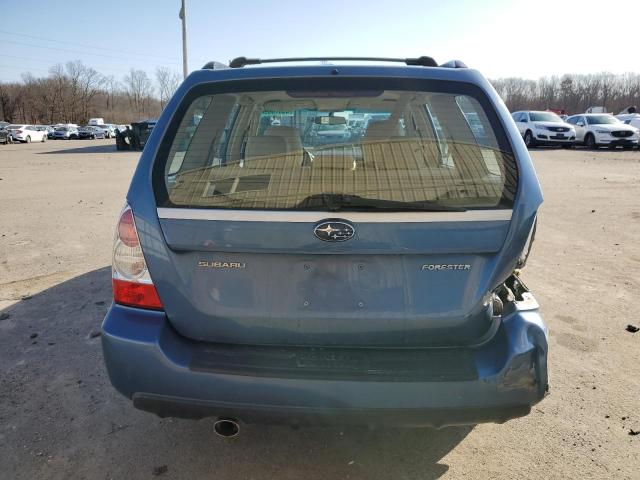 JF1SG63628H717171 - 2008 SUBARU FORESTER 2.5X BLUE photo 6