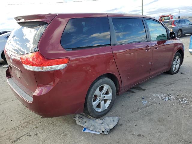 5TDKA3DC3CS013872 - 2012 TOYOTA SIENNA BASE RED photo 3