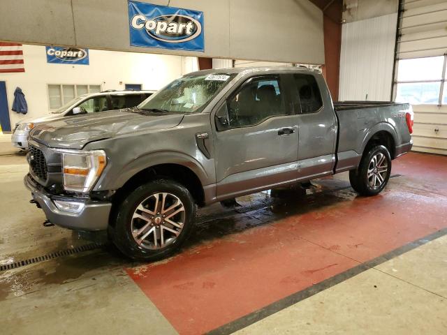 1FTEX1EP5NKE30566 - 2022 FORD F150 SUPER CAB GRAY photo 1