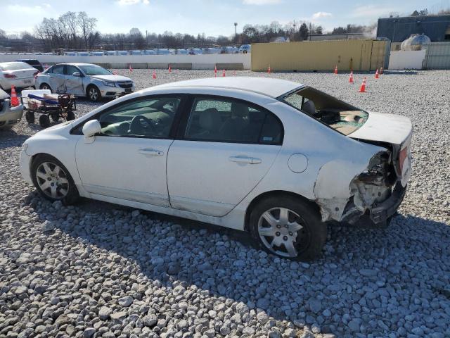 1HGFA16508L005176 - 2008 HONDA CIVIC LX WHITE photo 2