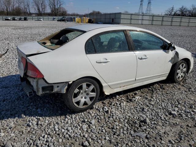 1HGFA16508L005176 - 2008 HONDA CIVIC LX WHITE photo 3