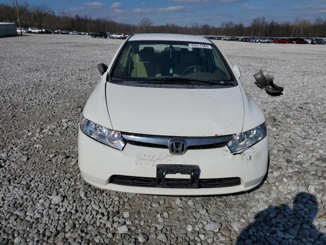 1HGFA16508L005176 - 2008 HONDA CIVIC LX WHITE photo 5