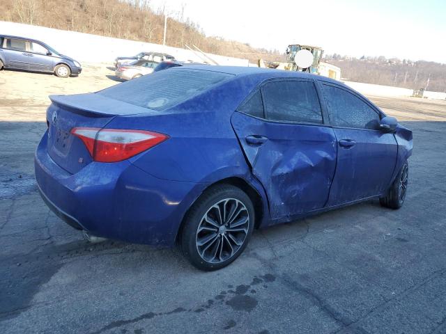 5YFBURHEXGP437666 - 2016 TOYOTA COROLLA L BLUE photo 3