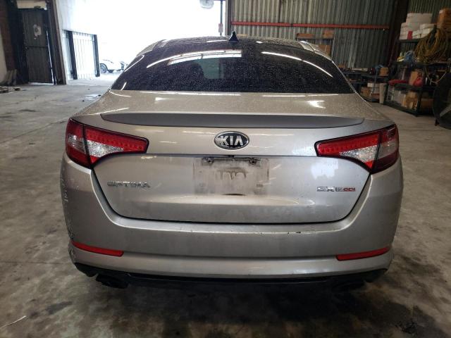 5XXGR4A65DG145327 - 2013 KIA OPTIMA SX SILVER photo 6