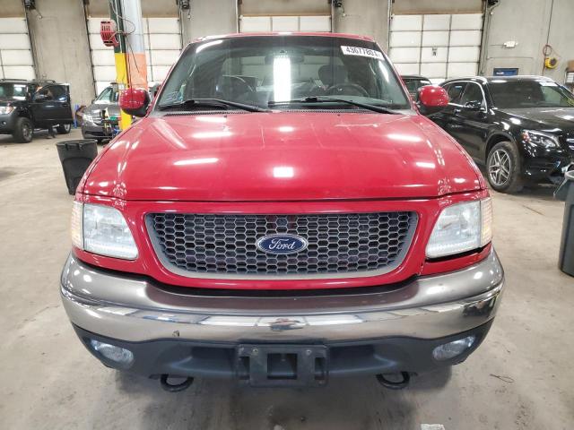 2FTRX18L53CA55127 - 2003 FORD F150 RED photo 5