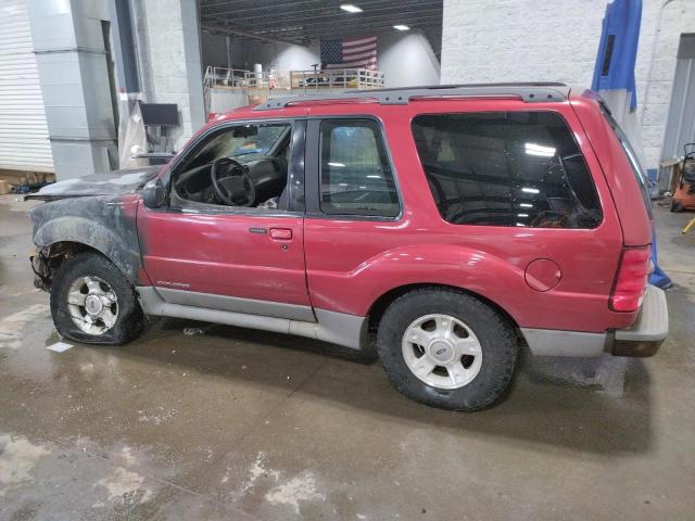 1FMYU70E91UC05494 - 2001 FORD EXPLORER SPORT MAROON photo 2