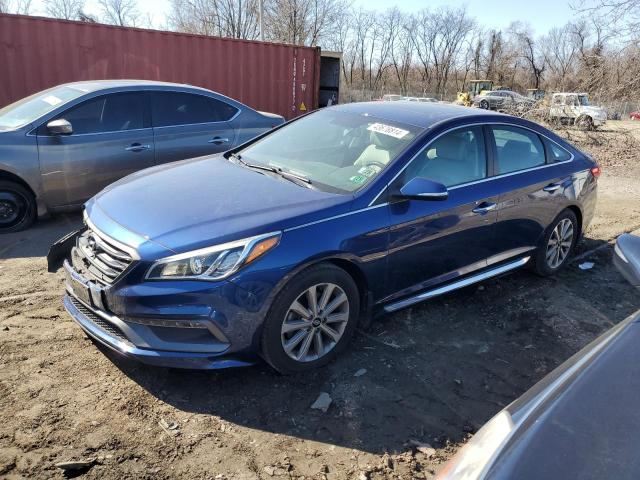 5NPE34AF1HH481754 - 2017 HYUNDAI SONATA 2.0 SPORT BLUE photo 1