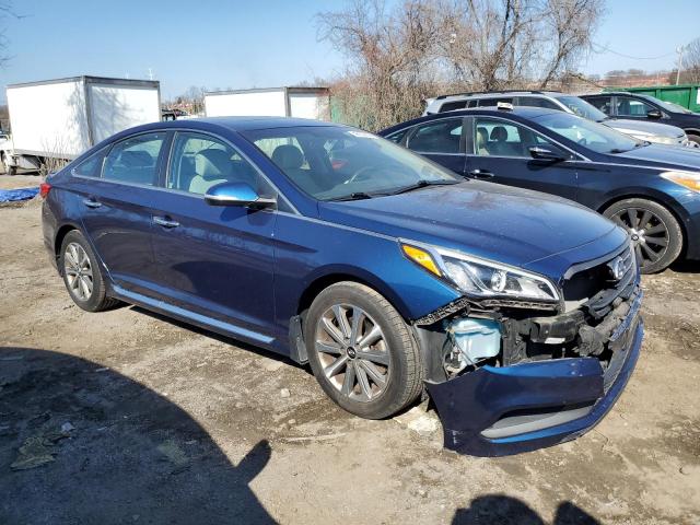 5NPE34AF1HH481754 - 2017 HYUNDAI SONATA 2.0 SPORT BLUE photo 4