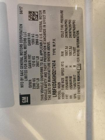 LRBFXDSA6HD217414 - 2017 BUICK ENVISION ESSENCE Gümüş foto 13