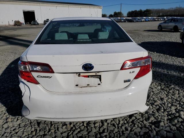 4T1BD1FK1DU080088 - 2013 TOYOTA CAMRY HYBRID WHITE photo 6