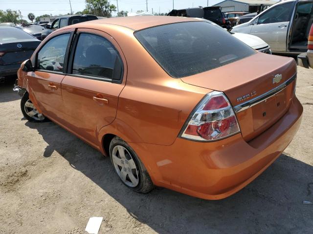 KL1TD56638B075910 - 2008 CHEVROLET AVEO BASE ORANGE photo 2