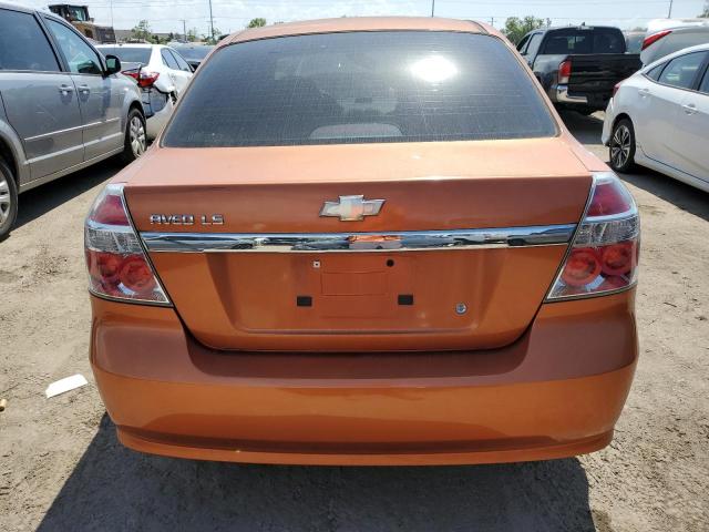 KL1TD56638B075910 - 2008 CHEVROLET AVEO BASE ORANGE photo 6