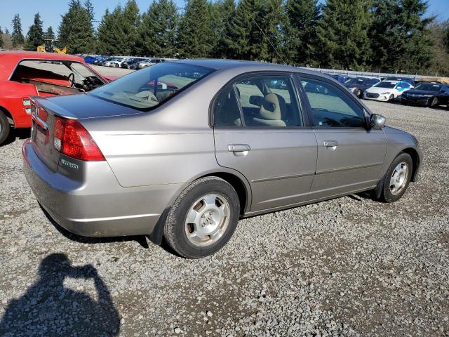 JHMES95603S023013 - 2003 HONDA CIVIC HYBRID GOLD photo 3