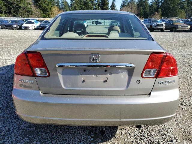 JHMES95603S023013 - 2003 HONDA CIVIC HYBRID GOLD photo 6