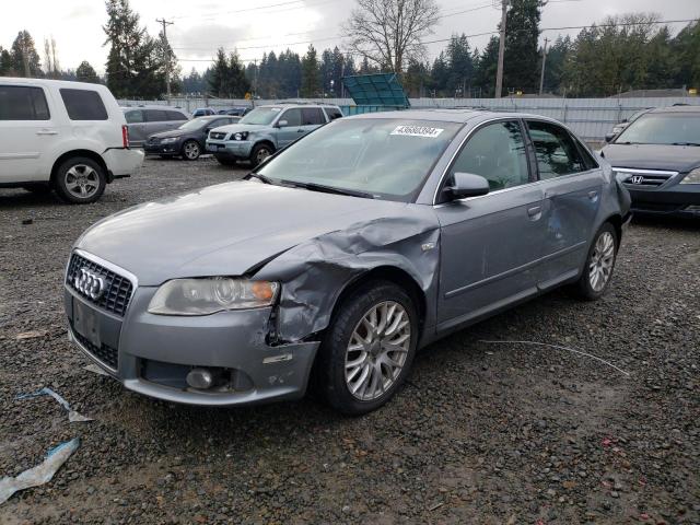 WAUDF78E58A141531 - 2008 AUDI A4 2.0T QUATTRO SILVER photo 1