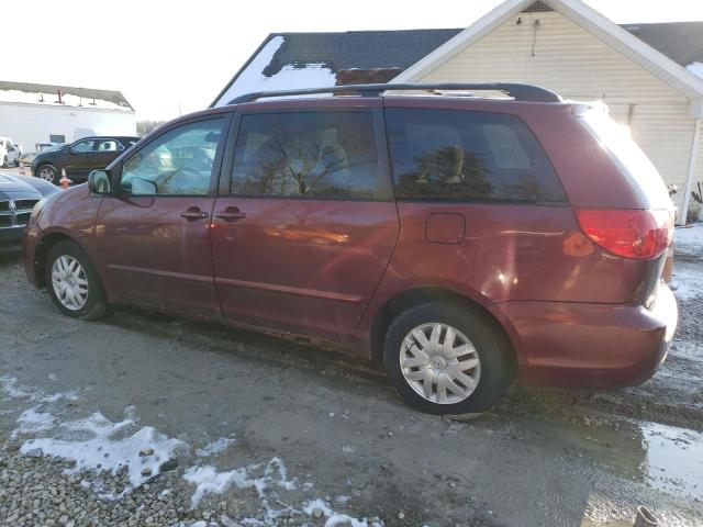 5TDZK23C37S076886 - 2007 TOYOTA SIENNA CE MAROON photo 2