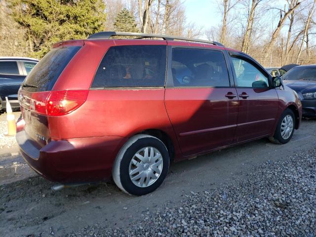 5TDZK23C37S076886 - 2007 TOYOTA SIENNA CE MAROON photo 3