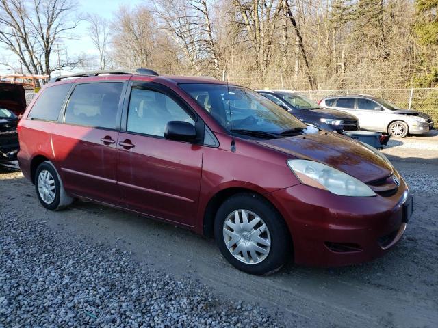 5TDZK23C37S076886 - 2007 TOYOTA SIENNA CE MAROON photo 4