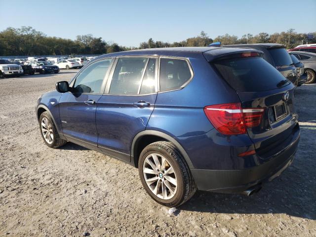 5UXWX9C52E0D21130 - 2014 BMW X3 XDRIVE28I BLUE photo 2