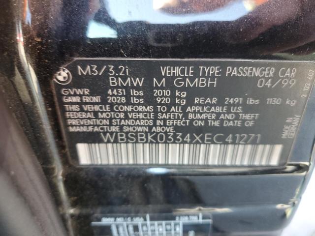 WBSBK0334XEC41271 - 1999 BMW M3 AUTOMATIC BLACK photo 12