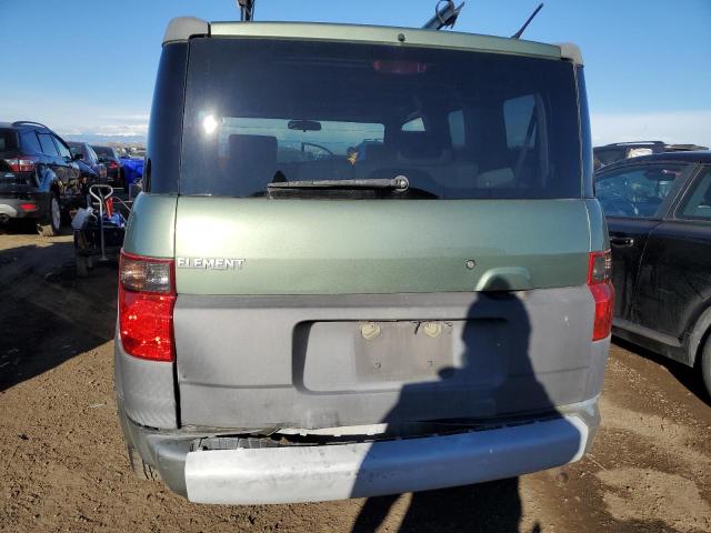 5J6YH286X3L047842 - 2003 HONDA ELEMENT EX GREEN photo 6