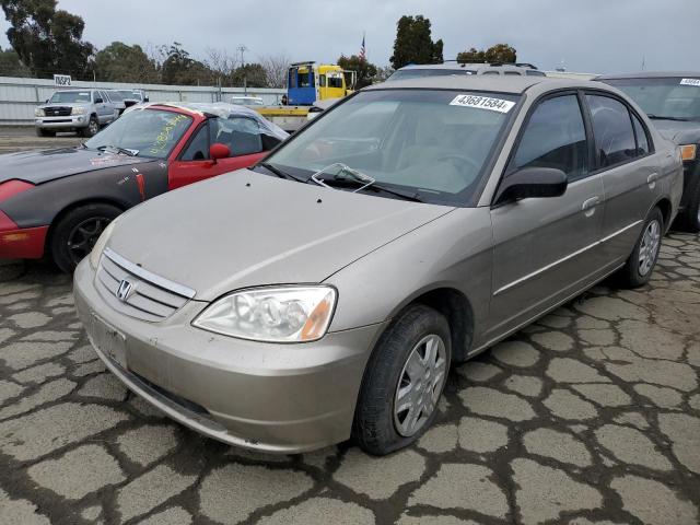 2HGES16603H536949 - 2003 HONDA CIVIC LX TAN photo 1