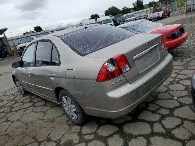 2HGES16603H536949 - 2003 HONDA CIVIC LX TAN photo 2