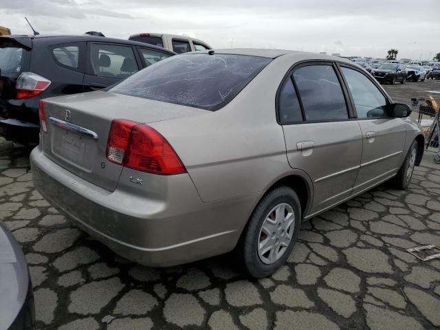 2HGES16603H536949 - 2003 HONDA CIVIC LX TAN photo 3