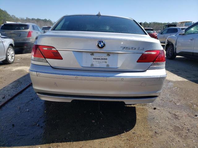 WBAHN83517DT77298 - 2007 BMW 750 SILVER photo 6