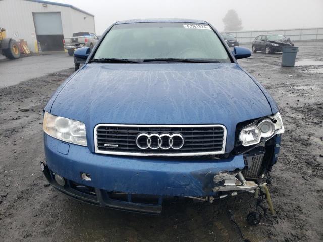 WAULC68E83A226015 - 2003 AUDI A4 1.8T QUATTRO BLUE photo 5